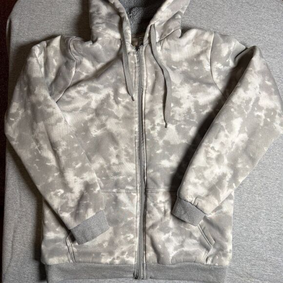 Jackson Hole Jackets & Blazers - Jackson Hole Full Zip Jacket Women’s Size XL Pockets Outdoor White/Gray tie-die